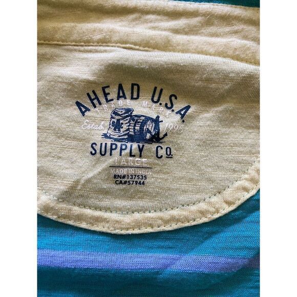Mens Ahead USA Supply Co. Polo shirt Size Large - Picture 6 of 6